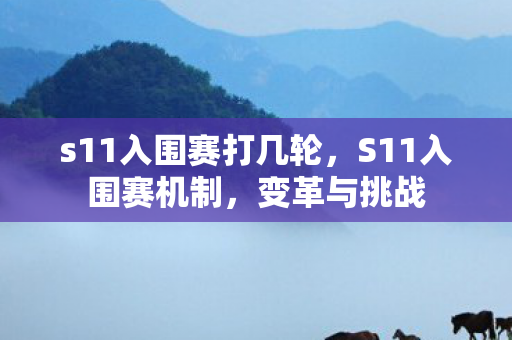 s11入围赛打几轮,S11入围赛机制,变革与挑战 s11入围赛打几轮,S11入围赛机制,变革与挑战