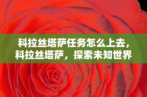 科拉丝塔萨任务怎么上去,科拉丝塔萨,探索未知世界的奇幻之旅 科拉丝塔萨任务怎么上去,科拉丝塔萨,探索未知世界的奇幻之旅