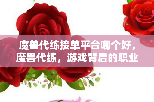 魔兽代练接单平台哪个好,魔兽代练,游戏背后的职业与挑战 魔兽代练接单平台哪个好,魔兽代练,游戏背后的职业与挑战