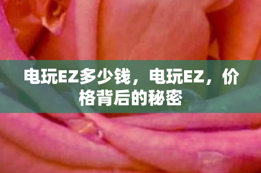 电玩EZ多少钱，电玩EZ，价格背后的秘密