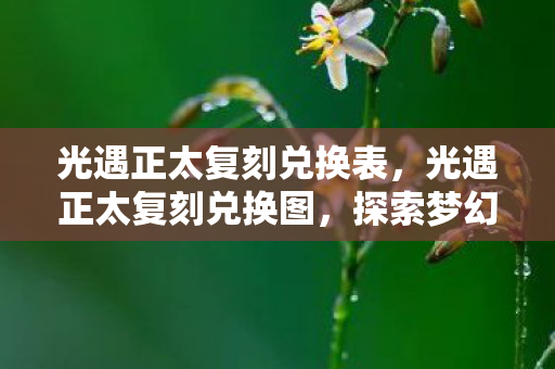 光遇正太复刻兑换表,光遇正太复刻兑换图,探索梦幻世界的奇妙之旅 光遇正太复刻兑换表,光遇正太复刻兑换图,探索梦幻世界的奇妙之旅