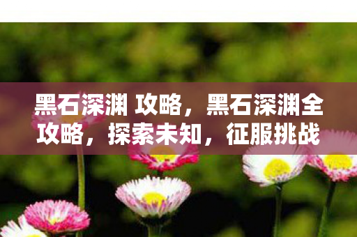 黑石深渊 攻略,黑石深渊全攻略,探索未知,征服挑战 黑石深渊 攻略,黑石深渊全攻略,探索未知,征服挑战