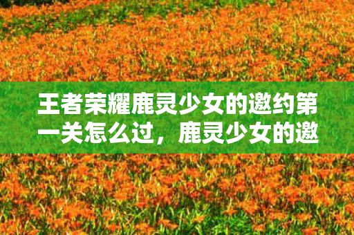 王者荣耀鹿灵少女的邀约第一关怎么过，鹿灵少女的邀约，探索梦幻世界的奇妙之旅