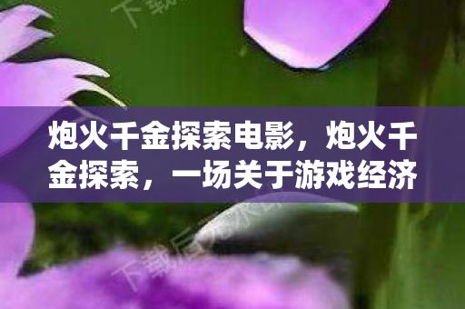 炮火千金探索电影，炮火千金探索，一场关于游戏经济系统的深度剖析