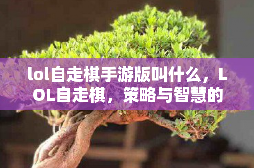 lol自走棋手游版叫什么图片