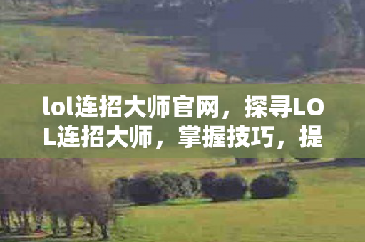 lol连招大师官网图片