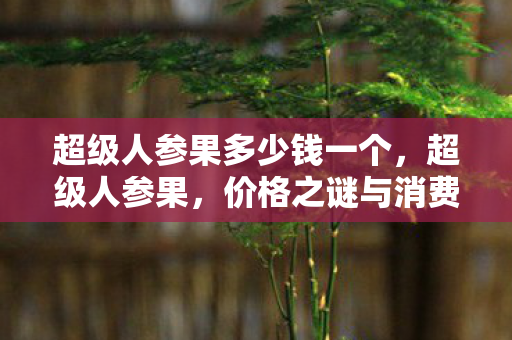 超级人参果多少钱一个，超级人参果，价格之谜与消费考量