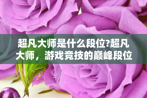 超凡大师是什么段位图片