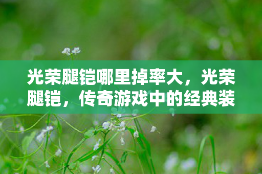 传奇游戏中的经典装备图片