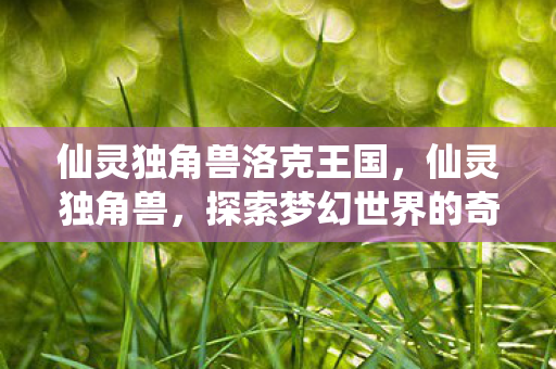 仙灵独角兽洛克王国,仙灵独角兽,探索梦幻世界的奇幻之旅 仙灵独角兽洛克王国,仙灵独角兽,探索梦幻世界的奇幻之旅