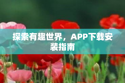 探索有趣世界，APP下载安装指南