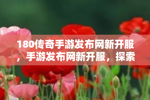 180传奇手游发布网新开服图片