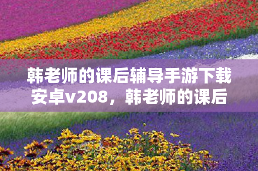 韩老师的课后辅导手游下载安卓v208图片