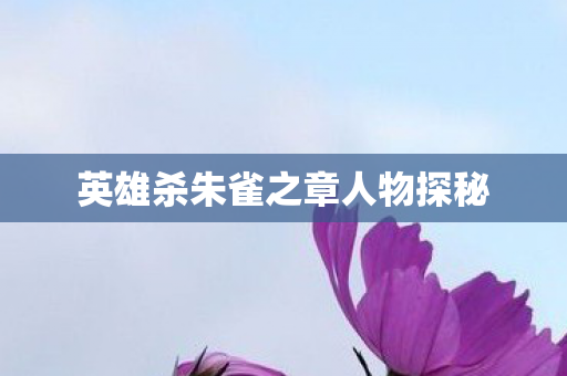 英雄杀朱雀之章人物探秘 英雄杀朱雀之章人物探秘