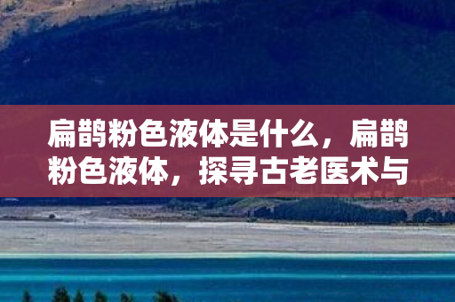 扁鹊粉色液体是什么，扁鹊粉色液体，探寻古老医术与现代科技的神秘交汇