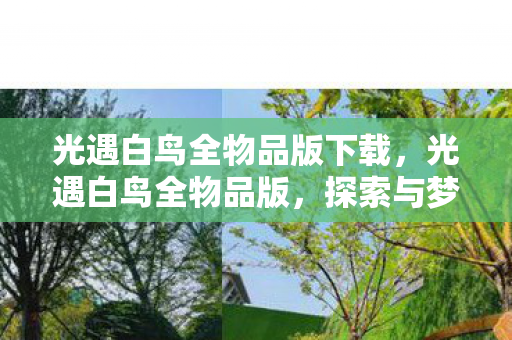 光遇白鸟全物品版下载图片