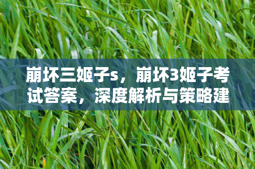 崩坏3姬子考试答案图片
