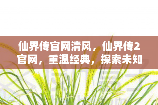 仙界传官网清风,仙界传2官网,重温经典,探索未知 仙界传官网清风,仙界传2官网,重温经典,探索未知