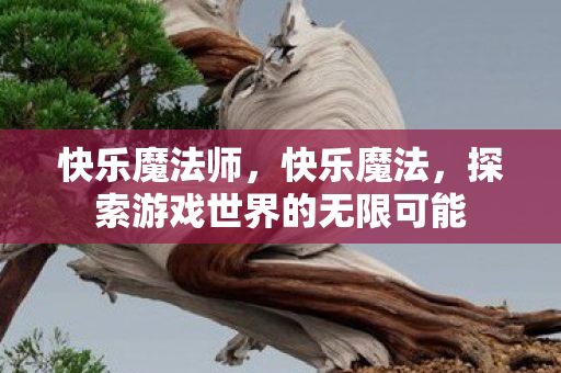 快乐魔法师,快乐魔法,探索游戏世界的无限可能 快乐魔法师,快乐魔法,探索游戏世界的无限可能