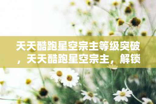 天天酷跑星空宗主等级突破，天天酷跑星空宗主，解锁无限可能的跑酷之旅