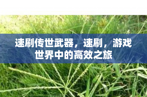 游戏世界中的高效之旅图片