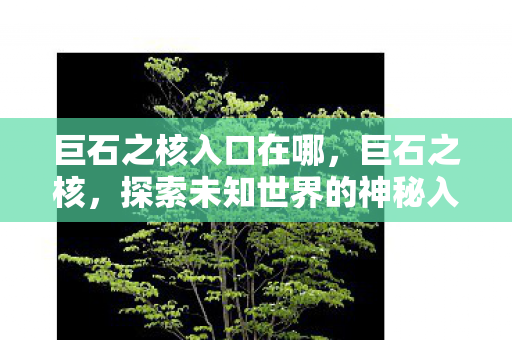 巨石之核入口在哪,巨石之核,探索未知世界的神秘入口 巨石之核入口在哪,巨石之核,探索未知世界的神秘入口