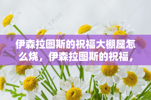 伊森拉图斯的祝福大棚屋怎么烧图片