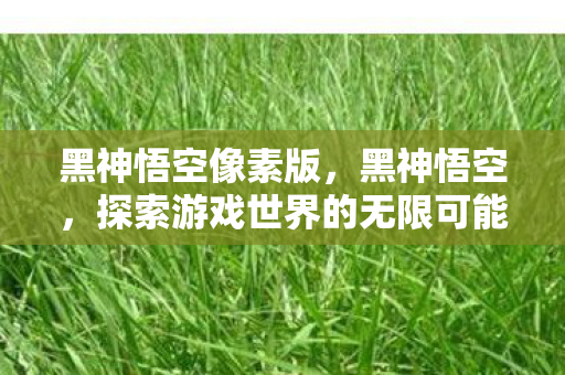 探索游戏世界的无限可能图片
