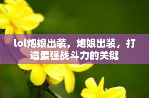 打造最强战斗力的关键图片
