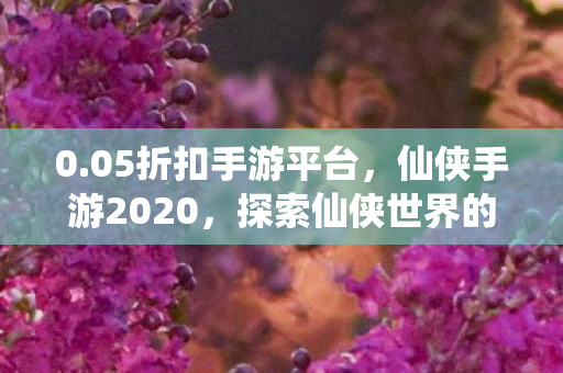 0.05折扣手游平台,仙侠手游2020,探索仙侠世界的奇妙之旅 0.05折扣手游平台,仙侠手游2020,探索仙侠世界的奇妙之旅