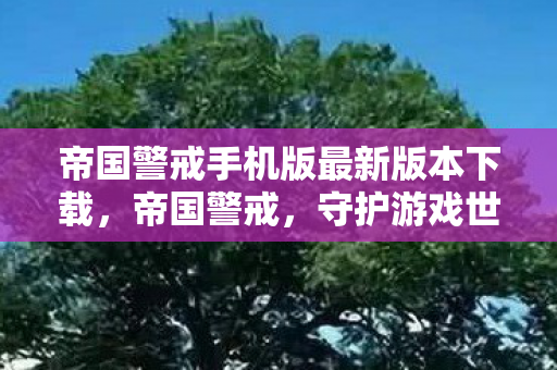 帝国警戒手机版最新版本下载图片