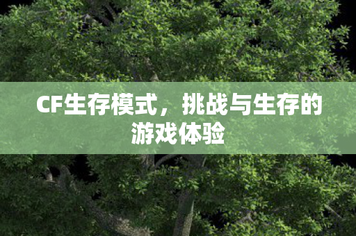 CF生存模式，挑战与生存的游戏体验