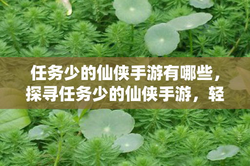 任务少的仙侠手游有哪些，探寻任务少的仙侠手游，轻松修仙，尽享江湖风情