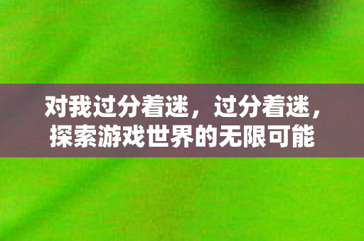 对我过分着迷，过分着迷，探索游戏世界的无限可能