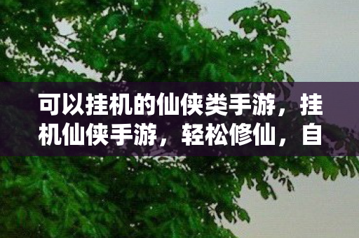 可以挂机的仙侠类手游,挂机仙侠手游,轻松修仙,自在逍遥 可以挂机的仙侠类手游,挂机仙侠手游,轻松修仙,自在逍遥