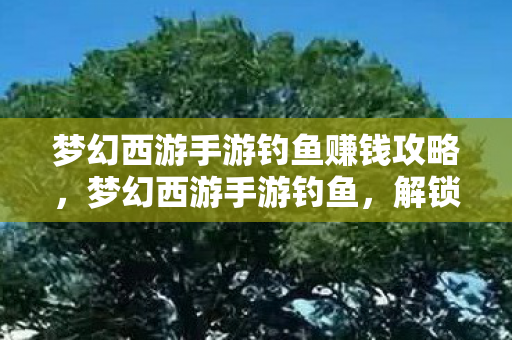 梦幻西游手游钓鱼赚钱攻略图片