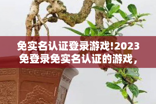 2023免登录免实名认证的游戏图片