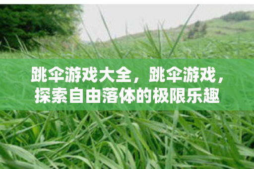 跳伞游戏大全,跳伞游戏,探索自由落体的极限乐趣 跳伞游戏大全,跳伞游戏,探索自由落体的极限乐趣