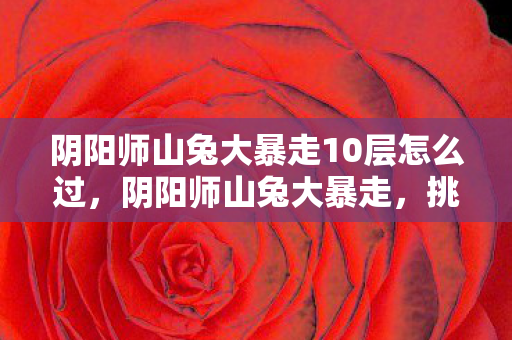 阴阳师山兔大暴走10层怎么过,阴阳师山兔大暴走,挑战与策略的深度解析 阴阳师山兔大暴走10层怎么过,阴阳师山兔大暴走,挑战与策略的深度解析