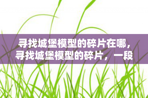 寻找城堡模型的碎片在哪，寻找城堡模型的碎片，一段被遗忘的历史