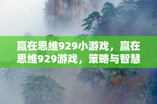 赢在思维929小游戏图片