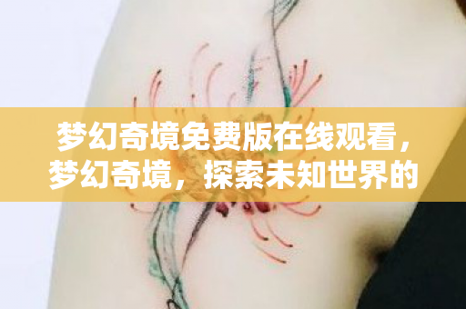 梦幻奇境免费版在线观看图片