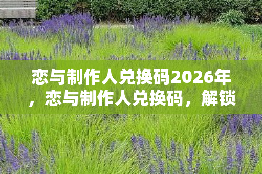 恋与制作人兑换码2026年图片