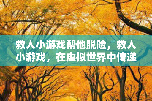 在虚拟世界中传递爱与希望图片