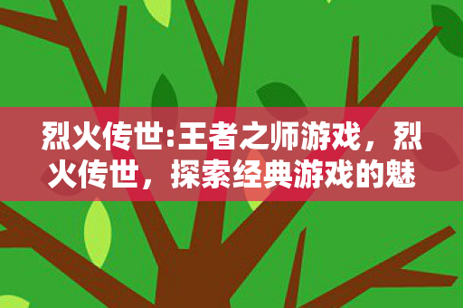 探索经典游戏的魅力与传承图片
