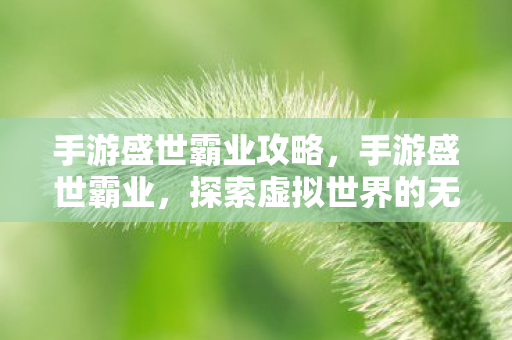 探索虚拟世界的无限可能图片