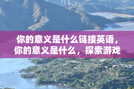 你的意义是什么链接英语,你的意义是什么,探索游戏世界的无限可能 你的意义是什么链接英语,你的意义是什么,探索游戏世界的无限可能