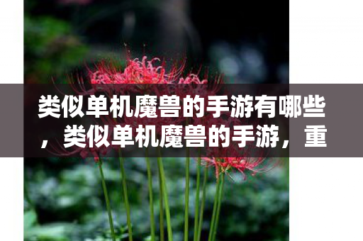类似单机魔兽的手游有哪些，类似单机魔兽的手游，重温经典，再燃战火