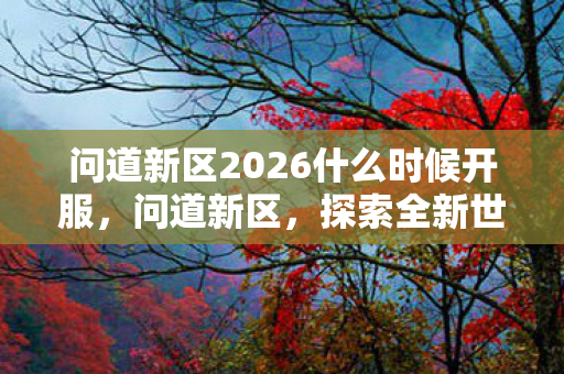 问道新区2026什么时候开服，问道新区，探索全新世界的奇妙之旅