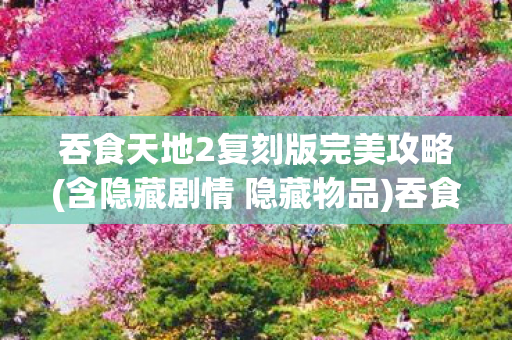 吞食天地2复刻版完美攻略(含隐藏剧情 隐藏物品)吞食天地2复刻版，重温经典，再续传奇